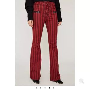 AFRM Claire Lace-up Flare Jean